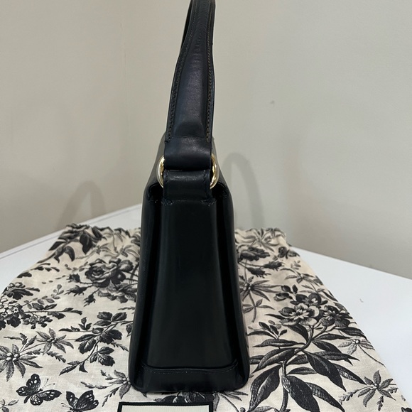 Clearance! Vintage Gucci bag - Gucci Kelly handbag dark blue - Picture 5 of 17